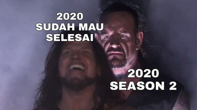 Gimana jadinya nih kalau tiba-tiba tahun 2021 dibatalin terus diganti jadi 2020 season 2? Foto: Facebook