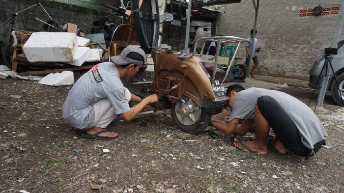 Modifikasi motor bensin jadi listrik