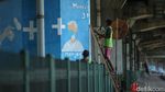 Mural Protokol Kesehatan Hiasi 100 Tiang di Jakarta Timur