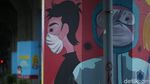 Mural Protokol Kesehatan Hiasi 100 Tiang di Jakarta Timur