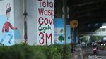 Mural Protokol Kesehatan Hiasi 100 Tiang di Jakarta Timur