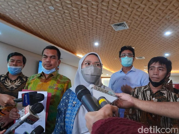 Putri JK melaporkan Ferdinand Hutahaean ke polisi (Tiara Aliya/detikcom)
