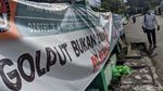Sambut Pilkada 2020, Spanduk Tolak Golput Hiasi Kawasan Tangsel