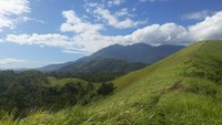 Inilah Bukit Yomokho yang berada di tepi Danau Sentani. Tepatnya di Distrik Sentani Timur, Kabupaten Jayapura, Papua. Bukit Yomokho ini berbentuk memanjang. Permukaannya ditumbuhi oleh rumput ilalang. (Hari Suroto/Istimewa)