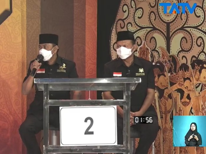 Bagyo Wahyono-FX Suparjo mengikuti debat pamungkas Pilkada Solo, Kamis (3/12/2020)