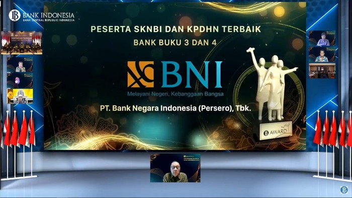 Bank Indonesia Beri 2 Penghargaan untuk BNI