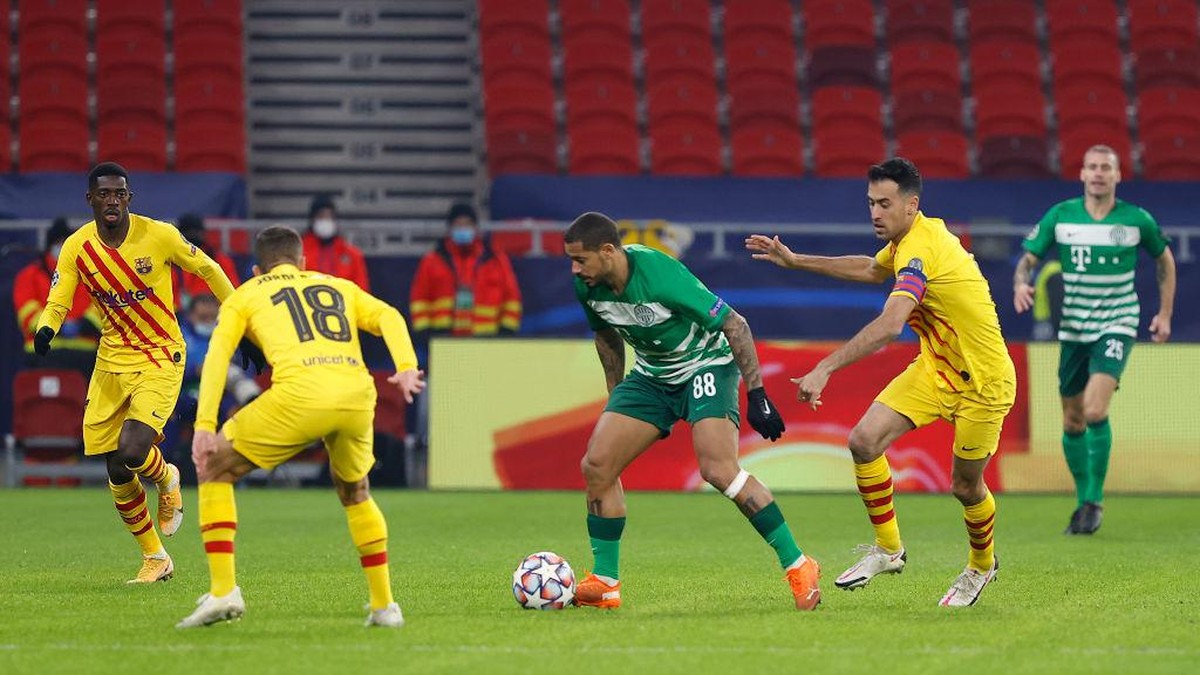 Barcelona menang 3-0 di kandang Ferencvaros. (Foto: Getty Images/Laszlo Szirtesi)