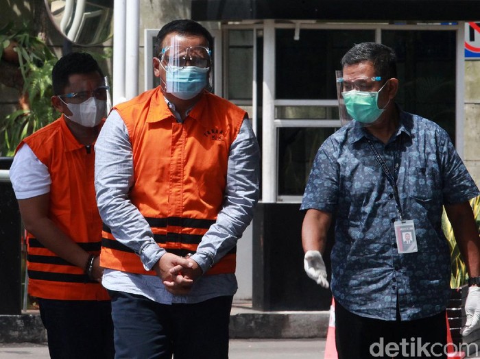 Menteri Kelautan dan Perikanan nonaktif Edhy Prabowo menjalani pemeriksaan terkait kasus dugaan suap ekspor benur di gedung KPK, Jakarta, Kamis (3/12/2020).