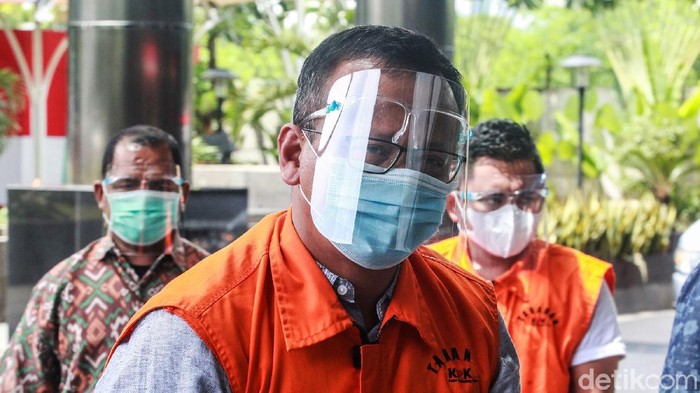 Menteri Kelautan dan Perikanan nonaktif Edhy Prabowo menjalani pemeriksaan terkait kasus dugaan suap ekspor benur di gedung KPK, Jakarta, Kamis (3/12/2020).