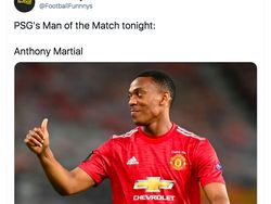 Meme Manchester United Ditekuk PSG, Martial Jadi Bulan-bulanan