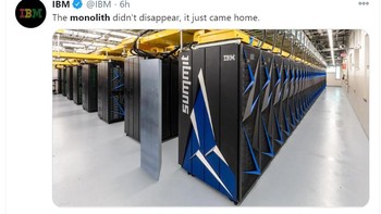 Monolit muncul di deretan server IBM. Foto: Twitter