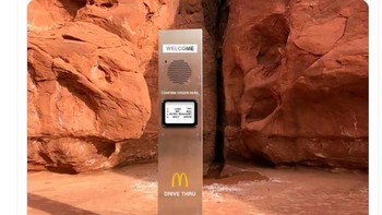 Monolit jadi mesin drive thru McDonalds. Foto: Twitter