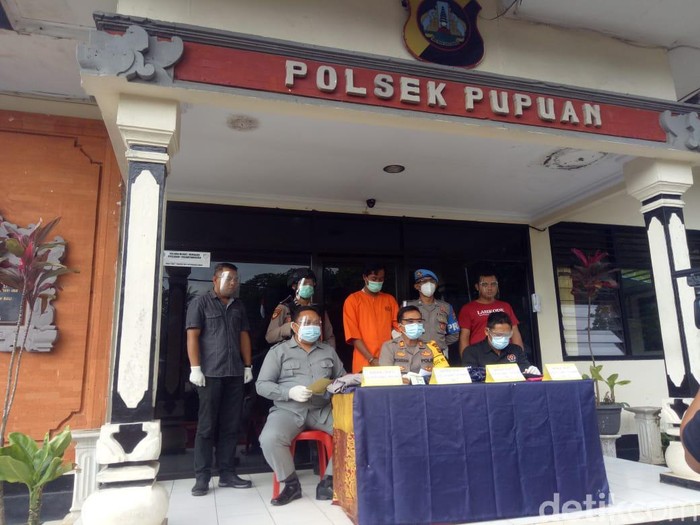 Polisi menangkap pria pelaku pencabulan terhadap 4 wanita muda di Tabanan (dok Polres Tabanan)