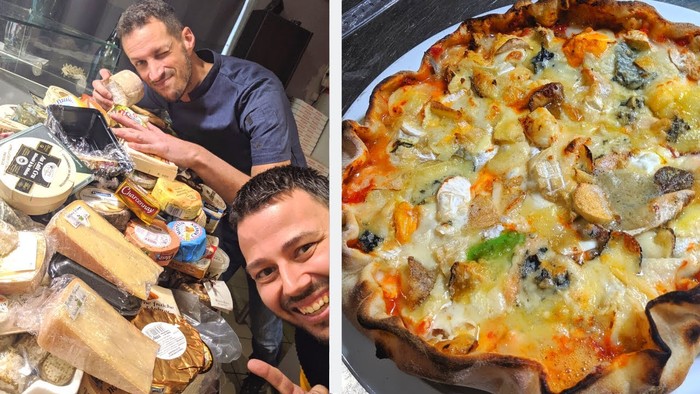 Rekor Dunia! Pizza dengan Topping Keju Terbanyak Pakai 257 Jenis Keju
