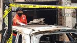 Kondisi Rumah Pejabat Dinkes Tulungagung yang Diduga Dibakar Orang