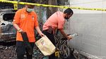 Kondisi Rumah Pejabat Dinkes Tulungagung yang Diduga Dibakar Orang