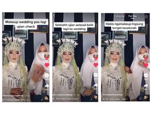 Viral! Subuh Ngurus Pengantin, Pagi Pergi Ujian ke Sekolah
