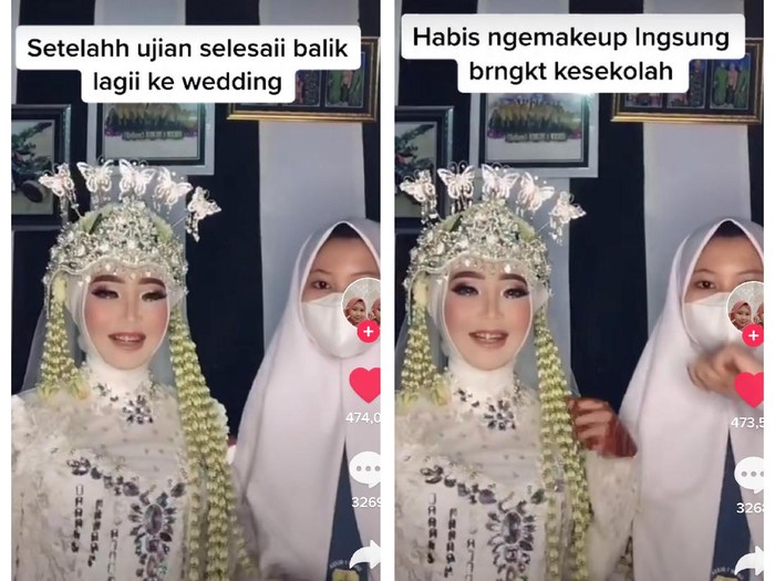 tiktok Kisah Imroatul Nur Cahyani, siswi SMA yang sudah jadi MUA