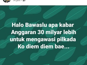 Kritik Bawaslu, Anggota DPRD Sukabumi: Anggaran Rp 30 M Diem-diem Bae