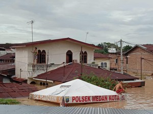 7 Kecamatan di Medan Terdampak Banjir, Ketinggian Air 3-5 Meter
