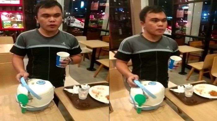 Ogah Rugi, 5 Orang Ini Bawa Makanan Sendiri saat Makan di Restoran