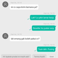 Ini mau ngelamar kerja atau jadi reseller sih? Pakai CV segala. Foto: Twitter.com/@txtdarionlineshop