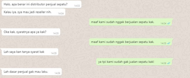 Mohon maaf kak, ini gimana ceritanya sih orang sudah tutup tapi dipaksa buat jualan lagi? Benar-benar deh ya ulah netizen. Foto: Twitter.com/@txtdarionlineshop