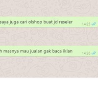 Kalau ini reseller ketemu reseller. Malah jadi chat antar sesama reseller. Bikin auto bingung. Foto: Twitter.com/@txtdarionlineshop