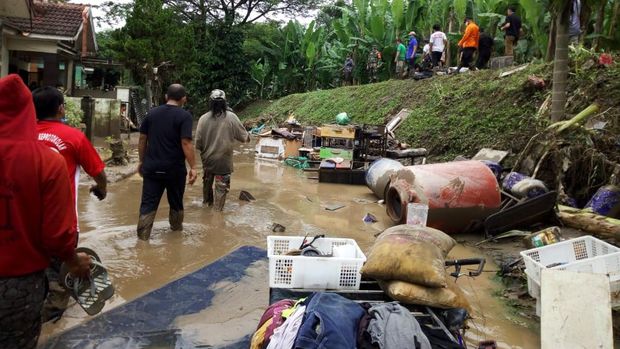 Dampak banjir di Medan (Datuk Haris-detikcom)