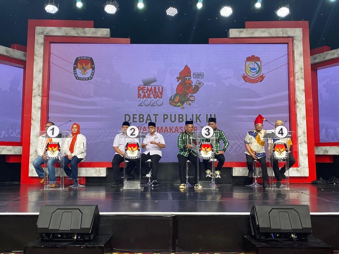 Debat ketiga Pilwalkot Makassar (Foto: dok. KPU)