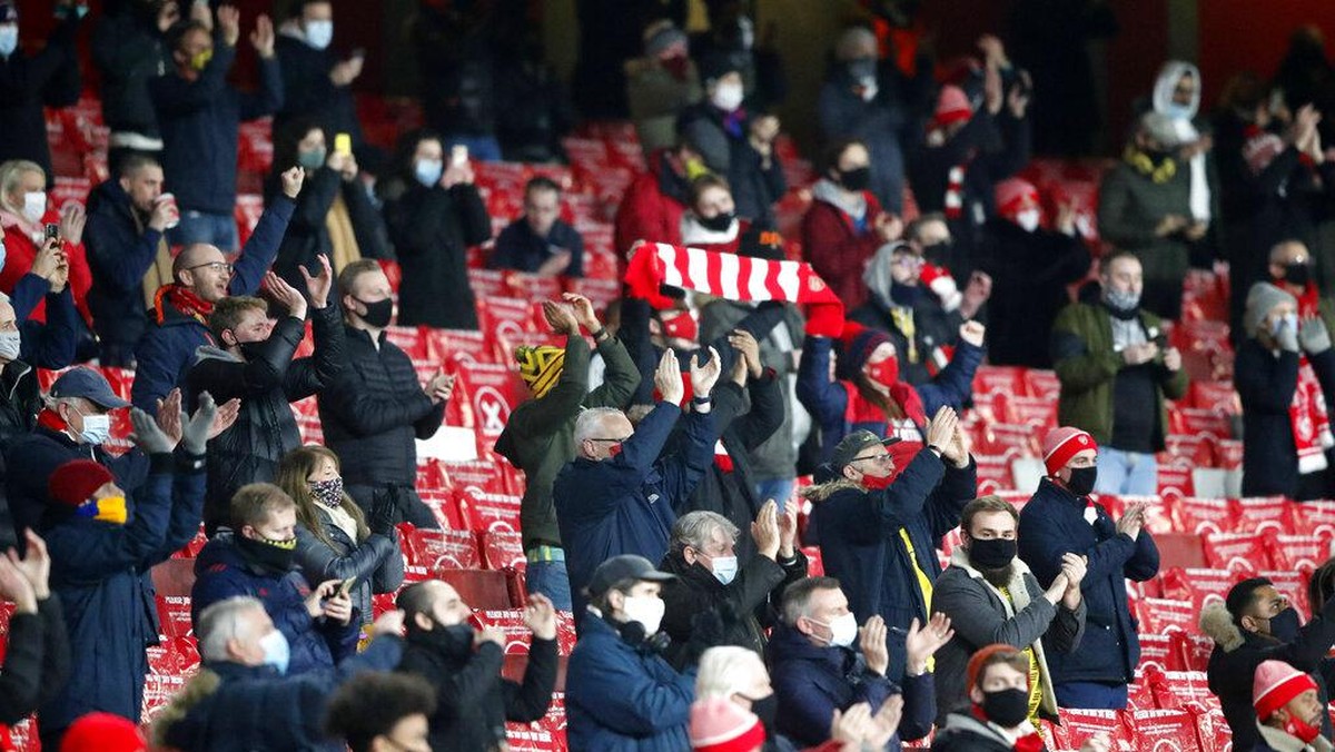 Fans datang ke Emirates Stadium, Arsenal pun lebih semangat (AP/Frank Augstein)