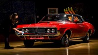 Mobil berwarna merah itu ditampilkan di rumah lelang Bonhams sebelum nantinya akan dilelang dengan harga 100.000-150.000 poundsterling.