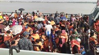 Kantor PBB di Bangladesh mengeluarkan pernyataan singkat yang mengatakan pihaknya tidak terlibat dalam proses relokasi dan hanya diberi informasi terbatas. AP Photo/Saleh Noman.
