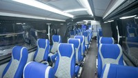 Sekadar informasi, konsep bus social distancing ini merupakan hasil kolaborasi lintas sektoral dengan beberapa lembaga seperti Unversitas Diponegoro (Undip) Semarang, Perusahaan Otobus (PO) Sumber Alam, Komite Nasional Keselamatan Transportasi (KNKT), dan Laksana selaku karoseri. Foto: Dok. CV Laksana