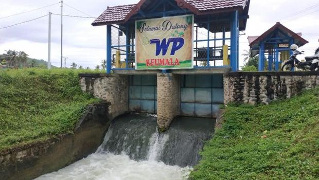 Kolam pemandian di Kabupaten Pidie, Aceh.