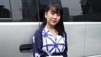 Ghea Indrawari saat ditemui usai mengisi acara di gedung Trans TV, Jakarta Selatan. Foto: (Noel/detikcom)