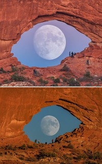 trik foto bulan