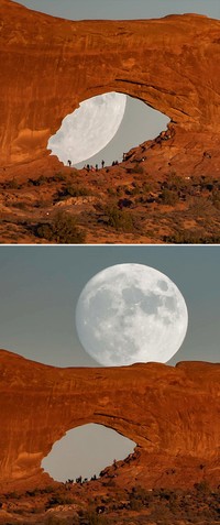 trik foto bulan