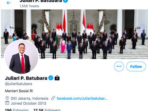 Mensos Juliari Batubara Kunci Akun Instagram dan Twitter