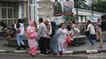 Foto: Bandung Zona Merah, Jalan Asia Afrika Tetap Ramai Wisatawan