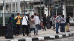 Foto: Bandung Zona Merah, Jalan Asia Afrika Tetap Ramai Wisatawan