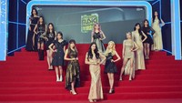 IZ*ONE hadir di acara besutan rumah mereka. (Foto: dok. Mnet)