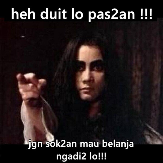 Ketika belanja dan berfoya-foya hanyalah sebuah impian. Jangan ngadi-ngadi lo, inget duit di dompet! Foto: Istimewa