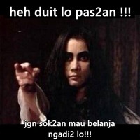 Ketika belanja dan berfoya-foya hanyalah sebuah impian. Jangan ngadi-ngadi lo, inget duit di dompet! Foto: Istimewa