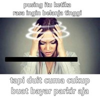 Kalau duitnya cuma cukup buat bayar parkir sih mending di rumah aja deh, nggak usah ke luar ya bund.. Foto: Instagram/@ngemismeme