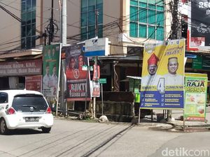 Pilwalkot Makassar Masuk Masa Tenang, Baliho Paslon Masih Bertebaran