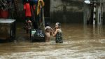 Banjir Mulai Rendam Permukiman di Sungai Ciliwung