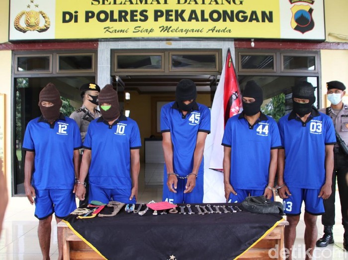 Komplotan pencuri mesin traktor di Kabupaten Pekalongan, Senin (7/12/2020).