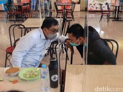 Masa Tenang, Machfud Arifin Makan Siang Bareng Presiden Persebaya