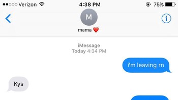 Singkatan LOL atau BRB sudah biasa. Ibu ini membuat singkatan baru yaitu KYS. Foto: Bored Panda